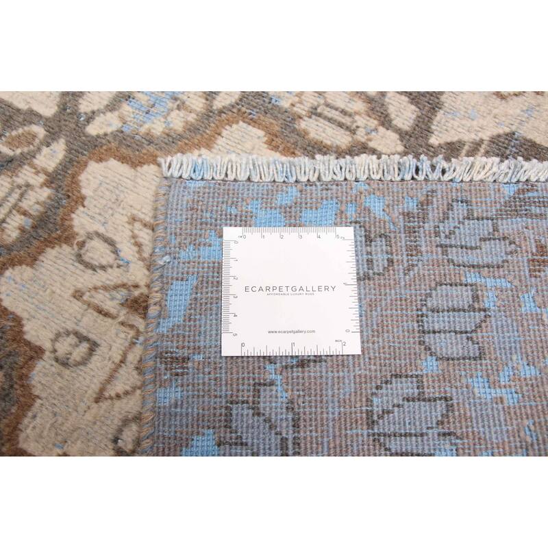 ECARPETGALLERY Hand-knotted Antalya Vintage Cream Wool Rug - 2'8 x 4'7