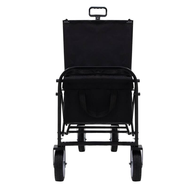 Multi-Use Foldable Wagon with 3 Liner Bags - Heavy Duty Utility Cart