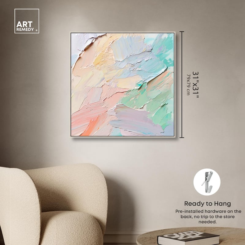 Flowing Mousse III Canvas by Art Remedy