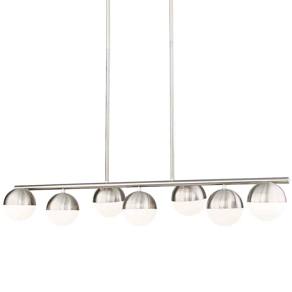 Z-Lite 7517-7L Realm Sphere 7 Light 54" Wide Linear Chandelier