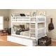 preview thumbnail 4 of 11, Somette Claire Twin Bunk Bed with Trundle Bed (Mattresses Not Included) White