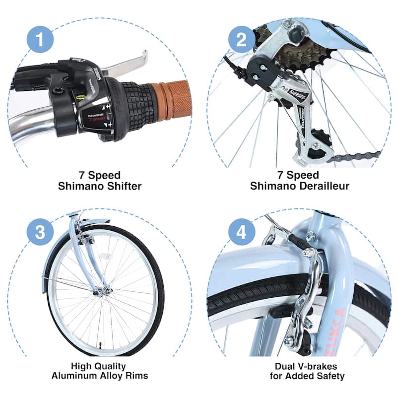 Road Bikes Beach Bikes Blue City Bikes Commuter Bikes 7 Speed