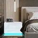 preview thumbnail 5 of 13, 2-Drawers LED Modern Nightstand Bedside End Table Stand USB Charge