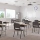 preview thumbnail 6 of 21, Ergonomic Shell Stack Chair with 16'' Seat Height