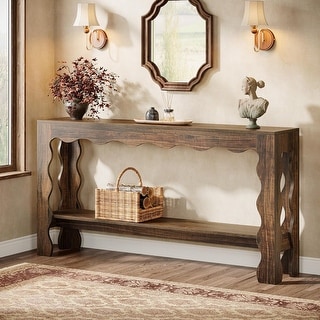 63 Inch Console/Entryway Table, Modern Rustic Entry Table with ...