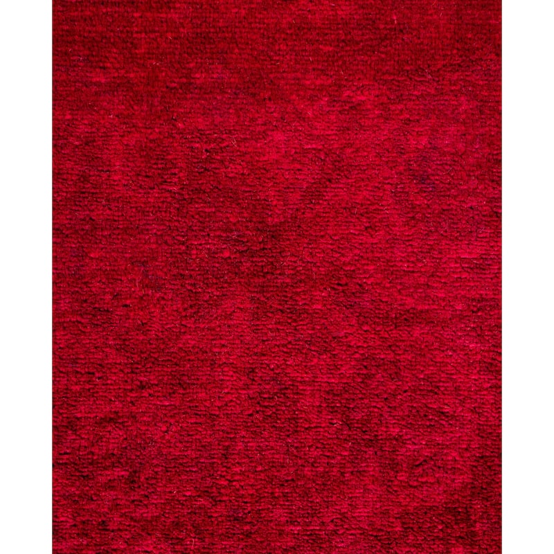 Overdyed One-of-a-Kind Hand-Knotted Area Rug - Purple - 3' 10" x 6' 0"