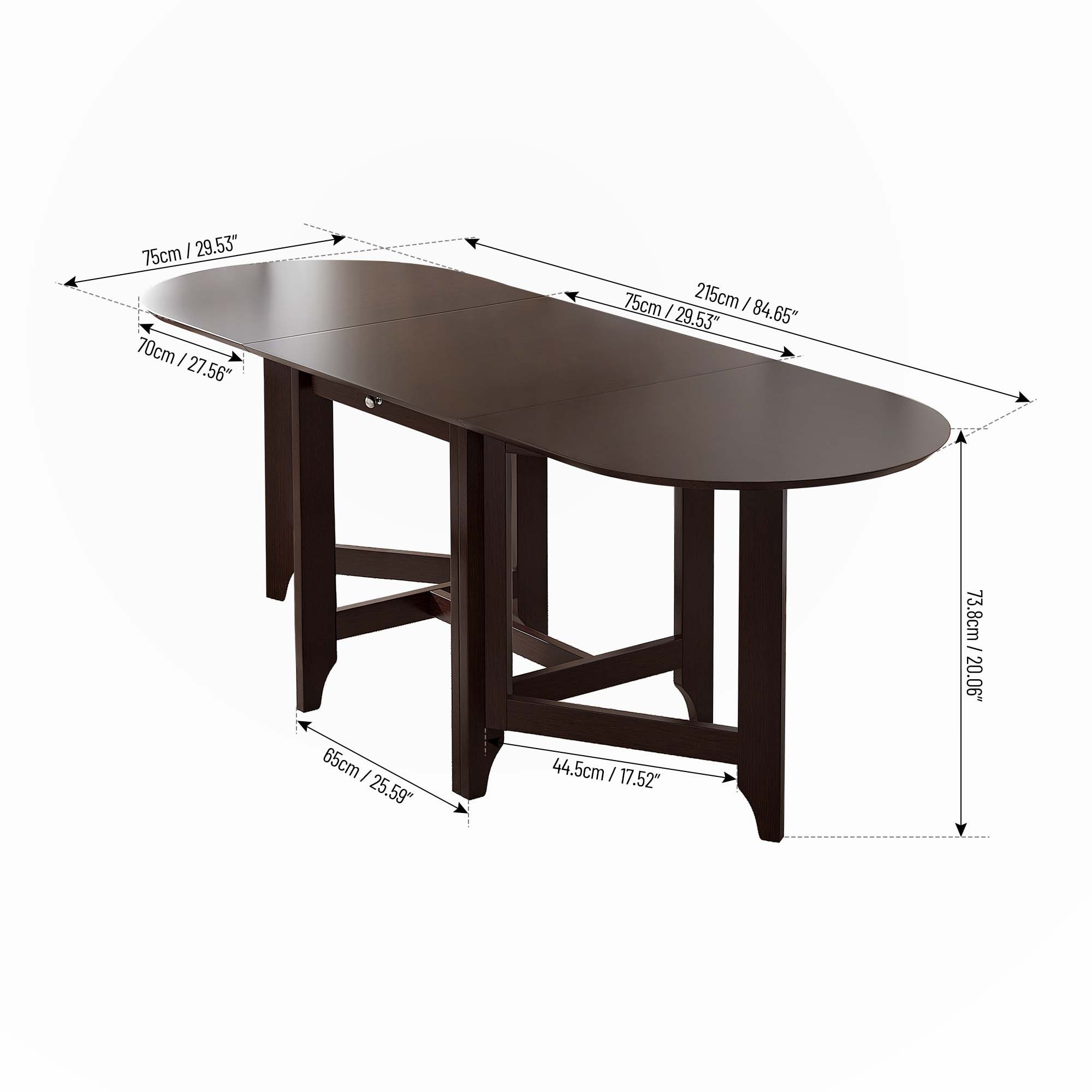 Drop-Leaf Table Rubber Wood Dining Table - Bed Bath & Beyond - 41711332