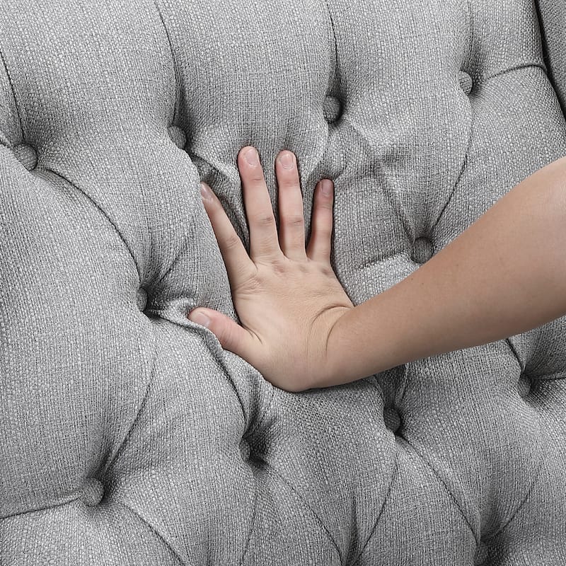 Haven 29" Textured Accent Chair - Button-tufted Chair Back