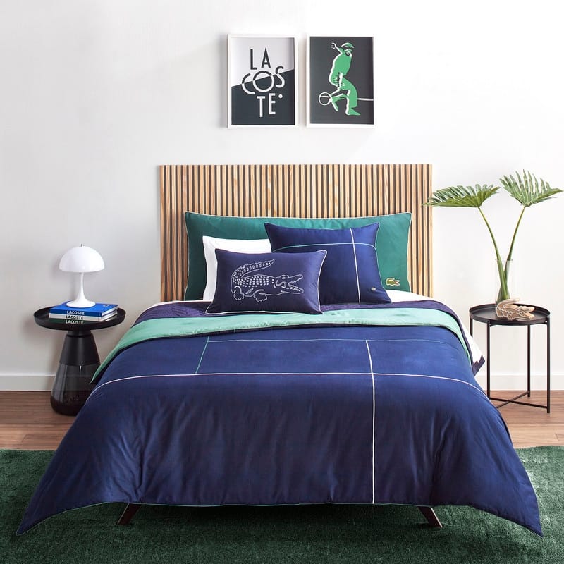 Lacoste Court Lines 100% Cotton Sateen Comforter Set