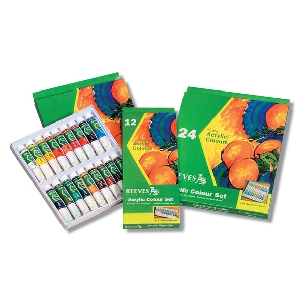 Shop Reeves Non Toxic Acrylic Paint Set 0 34 Oz Tube Assorted