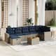Option Gray and navy blue 3corner+3middle+footrest+table
