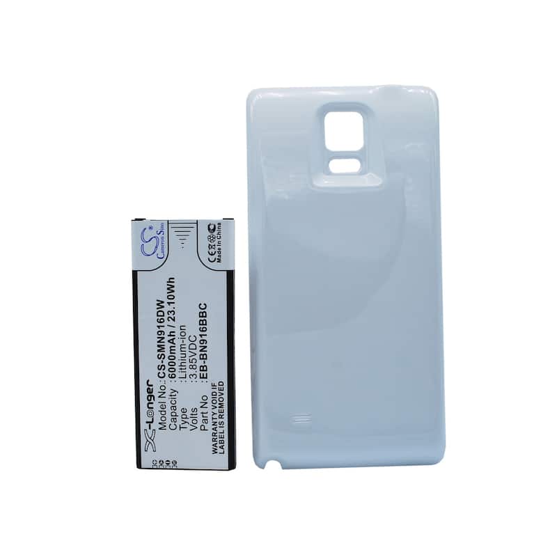 Battery for Samsung Galaxy Note 4 SM-N9100 SM-N9106W SM-N910F EB-BN916BBC - White