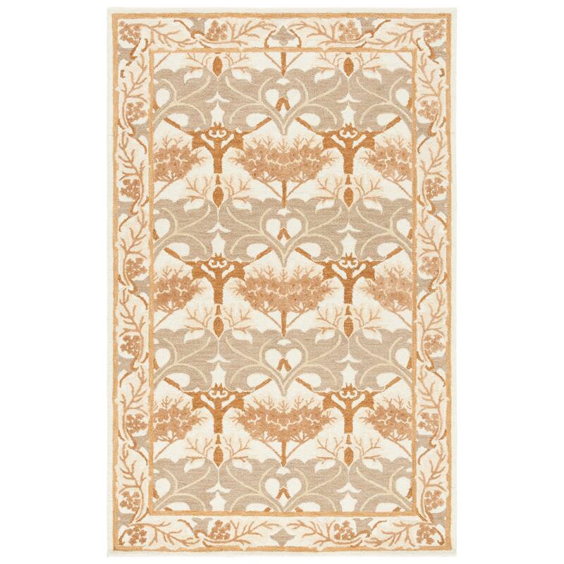 SAFAVIEH Handmade Earthly Treasure Kara Traditional Oriental Wool Rug