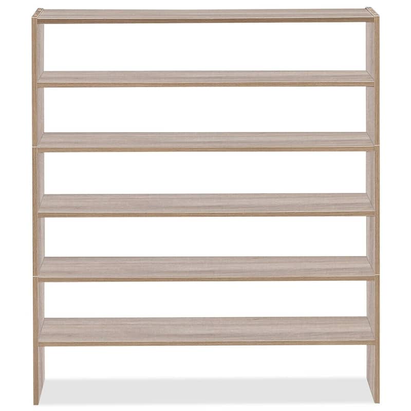 3-Piece Multipurpose MDF Stackable Storage Shoe Rack with 2-Tier Shelves for Hallway or Living Room - 31"x 12"x36" (L x W x H)