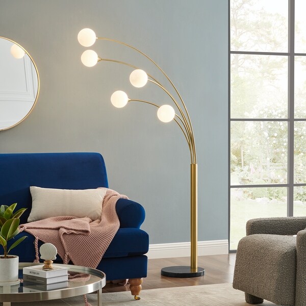 Anechdoche LED Gold and White Floor Lamp Bed Bath Beyond 37916578