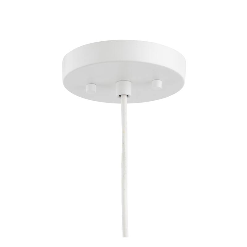 Brio Lighting Zenith White & Gold 1 Light Pendant Light