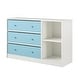 preview thumbnail 10 of 14, Ameriwood Home Mya Park Wide Dresser with 3 Fabric Bins
