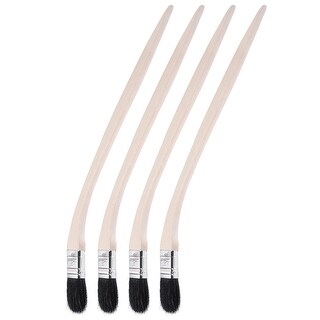 Sourcing Map 2pcs Bent Radiator Paint Brush 1.4" Width Curved