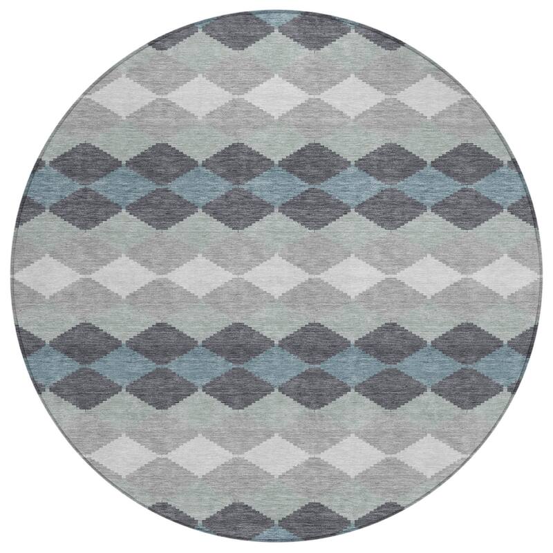 HomeRoots Geometric Transitional Rectangle Outdoor Rug