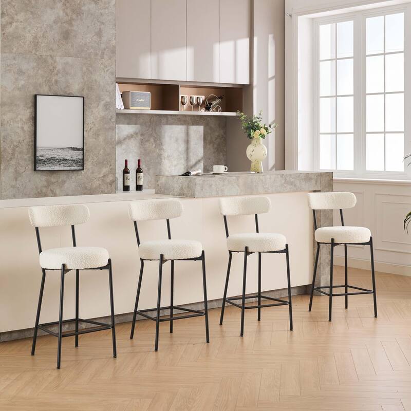 27" Modern Counter Stools Set of 2