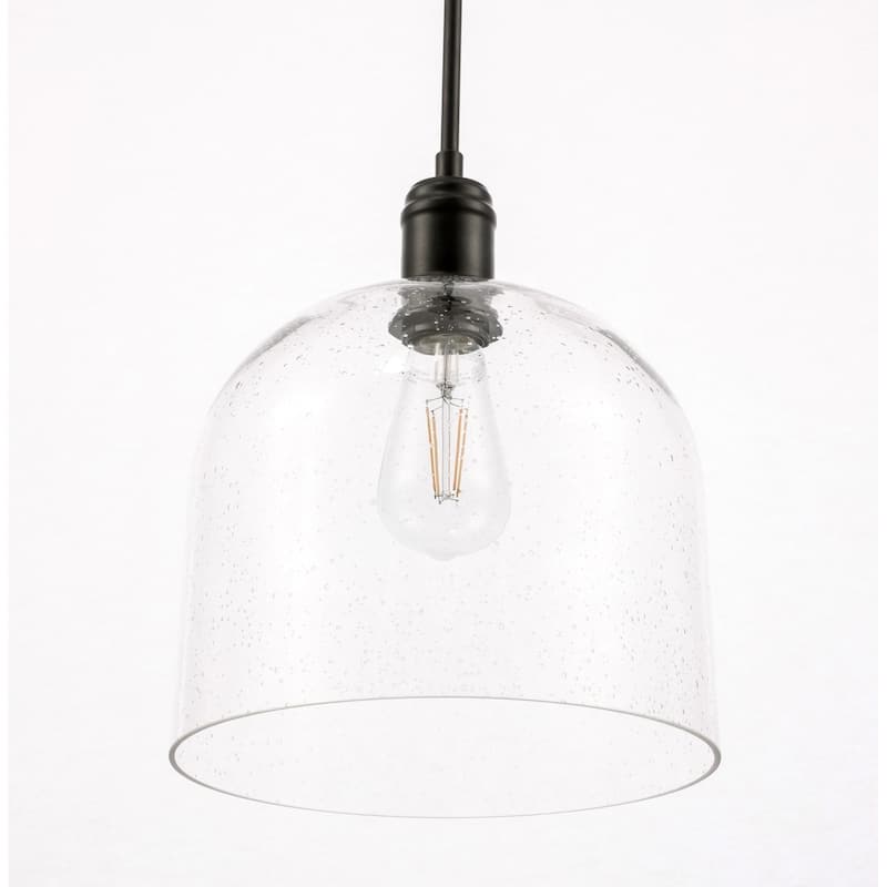 Candie 10-Inch 1-Light Clear Glass Pendant