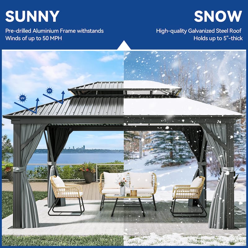 Outdoor Metal Canopy Gazebo