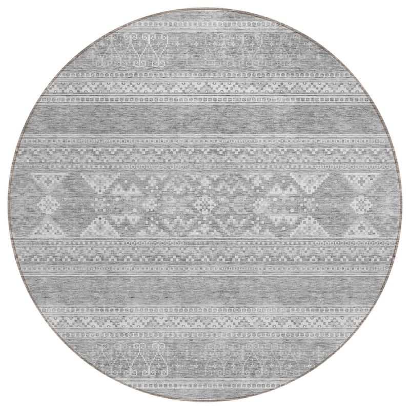 Machine Washable Indoor/ Outdoor Chantille Boho Tribal Rug