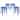 24" Counter Height Backless Metal Bar Stools, Set of 4 - 15.70"D x 15.70"W x 24.00"H