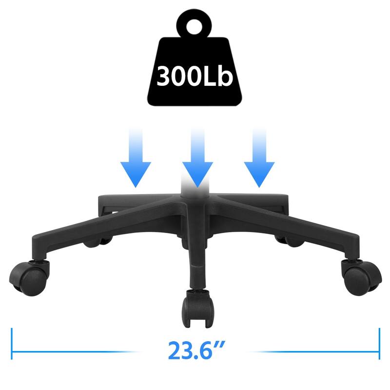 Yaheetech Adjustable Ergonomic Office Chair MidBack Mesh Swivel Chair