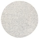 preview thumbnail 122 of 121, SAFAVIEH Handmade Micro-Loop Courteney Transitional Wool Rug 5' Round - Grey/Ivory