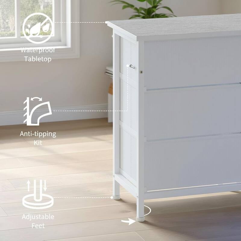 70 Inch Long Dresser TV Stand, Wide 13 Chest, up to 80 Inch