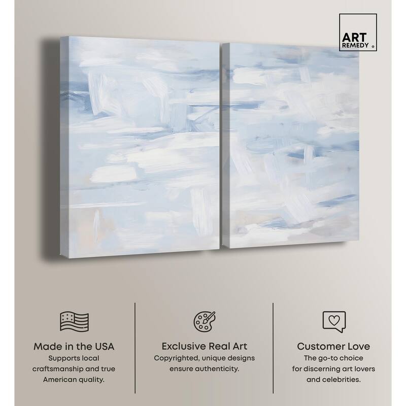 Frozen in Time II Canvas Set of 2 by Art Remedy, Gallery Wrapped