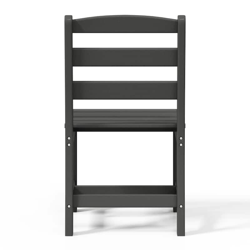 Shoreside Outdoor Patio Armless Dining Side Chair