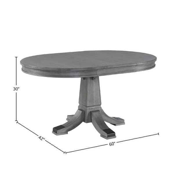 Foundry Brushed Pewter 60 Inch Oval Dining Table - Bed Bath & Beyond - 29761474