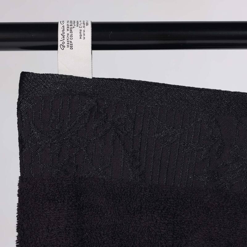 Superior Wisteria Cotton Floral Jacquard 8 Piece Bathroom Towel Set
