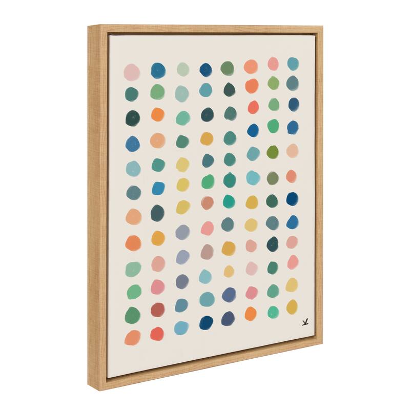Kate and Laurel Sylvie Meditation 3 Framed Canvas by Kelly Knaga