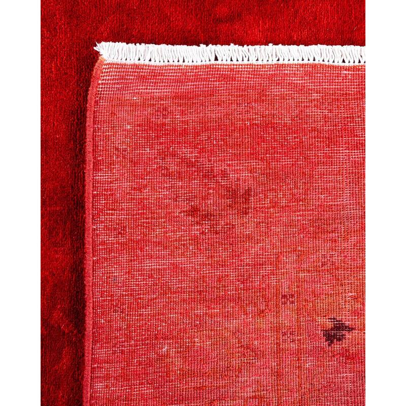 Overdyed, One-of-a-Kind Hand-Knotted Area Rug - Pink - 4' 2" x 6' 3"