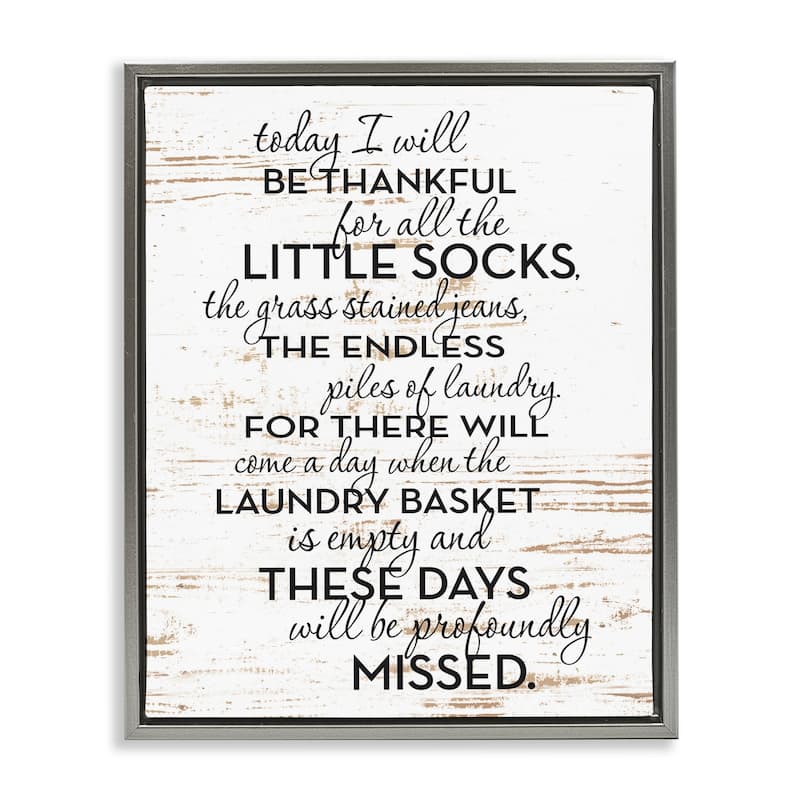 Stupell Rustic Parenthood Phrase Framed Floater Canvas Wall Art Design by Lettered and Lined
