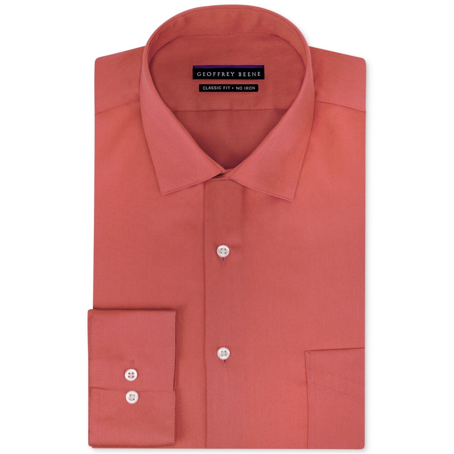 geoffrey beene mens dress shirts regular fit solid sateen
