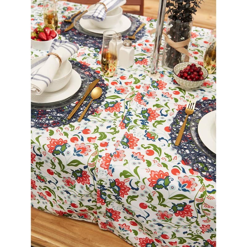 DII Garden Floral Print Outdoor Tablecloths