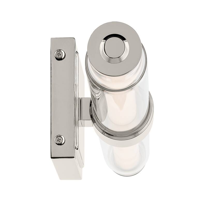 Kichler Lighting Laurene 18.5" Linear Bath Bar Small LED with Clear Glass in Polished Nickel