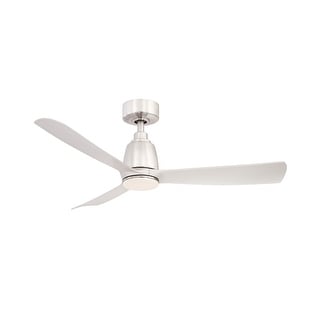 Fanimation Kute 44 inch Indoor/Outdoor Smart Ceiling Fan with Remote - Brushed Nickel