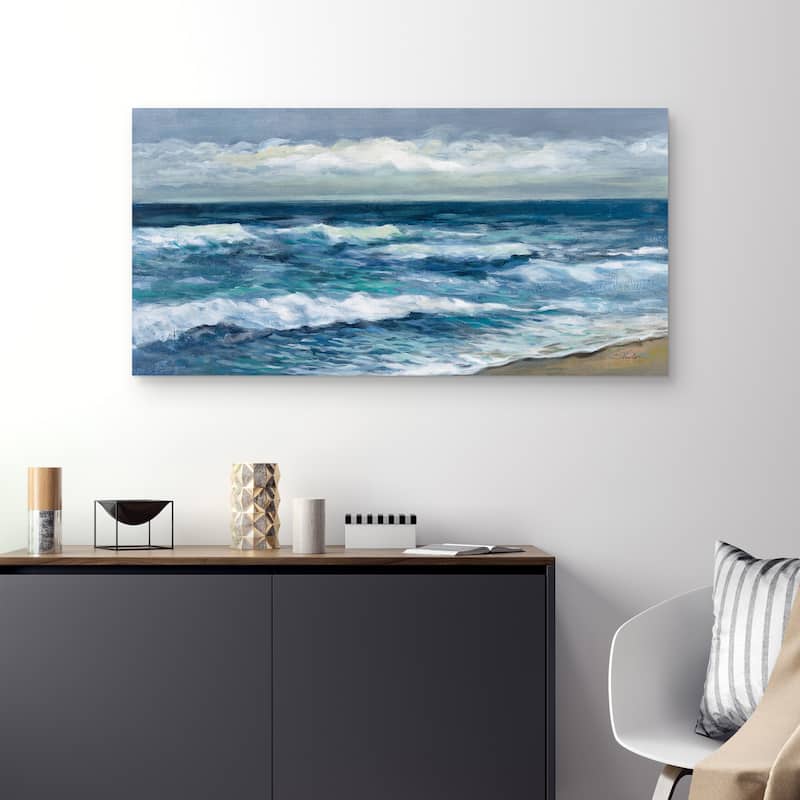 Indigo Sea by Silvia Vassileva Canvas Art Print