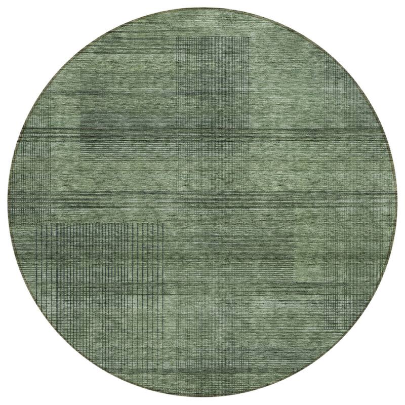 HomeRoots Striped Transitional Rectangle Outdoor Rug