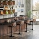 preview thumbnail 80 of 78, Bar Stools Adjustable Height Swivel Faux Leather Armless Barstools