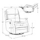 preview thumbnail 10 of 8, Beatriz Living Room Recliner with Metal Base