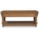 preview thumbnail 4 of 6, Signature Design by Ashley Burkbyer Brown Coffee Table - 50" W x 26" D x 18.5" H