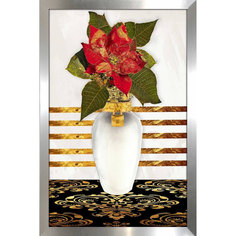 "Poinsetta in Gold" by Jodi Print on Acrylic