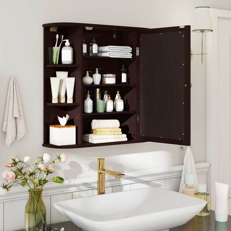 Costway Multipurpose Wall Surface Bathroom Storage Medicine Cabinet