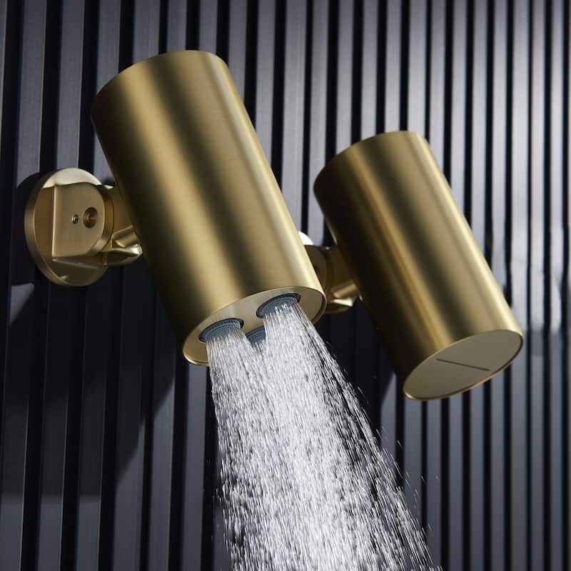 Wall-mounted adjustable showerhead